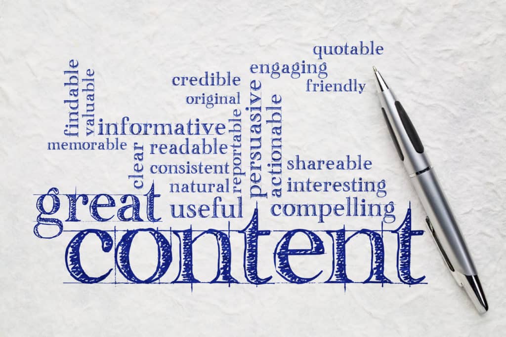 Good content makes your website great! 