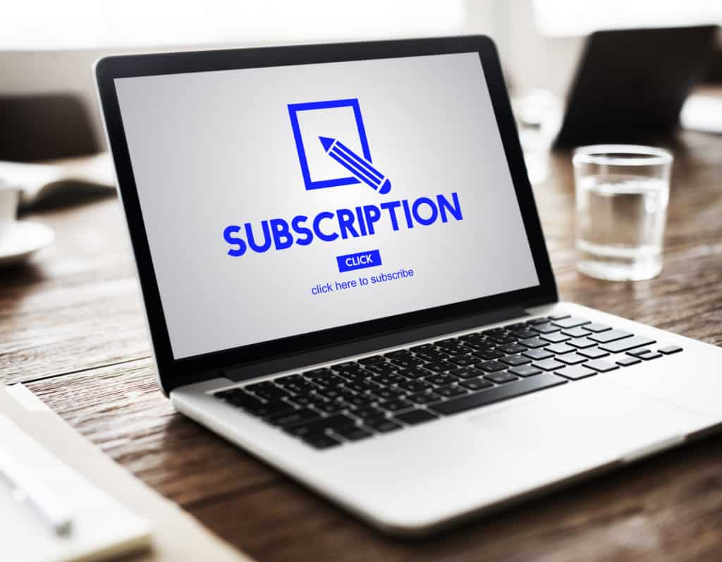 Subscription-based website