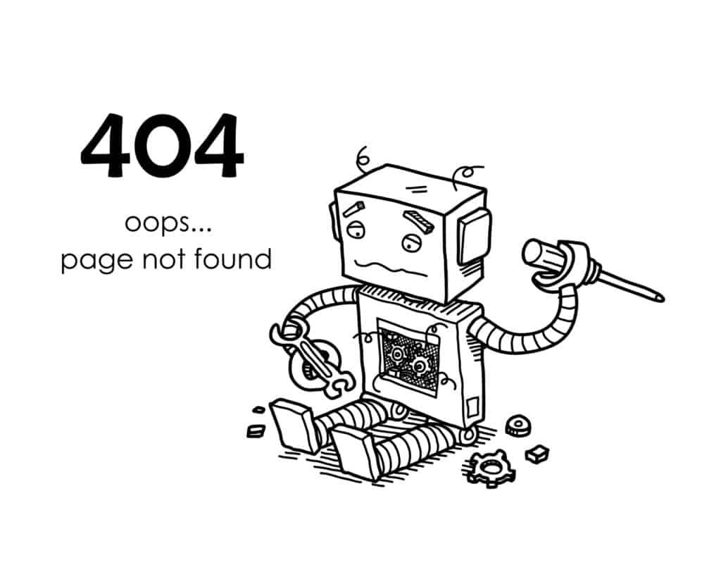 Example of 404 error page 