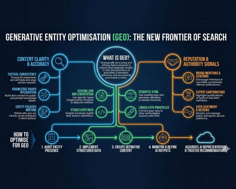 generative entity optimisation infographic